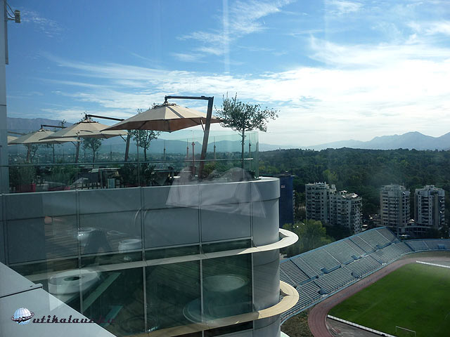 Tirana - Kávéház a ABA Center 21. emeletén