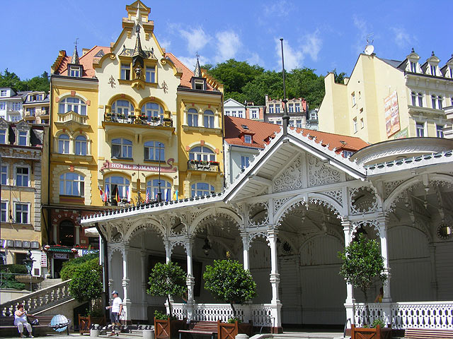 Karlovy Vary – belvárosi részlet