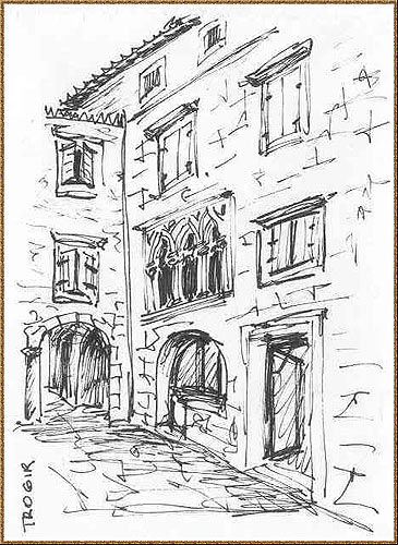 Trogir - Gótikus ablakok