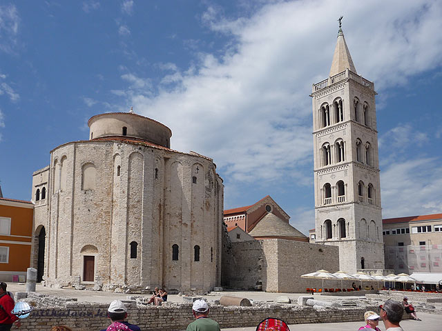 Zadar - Sv Donat a Fórum felől