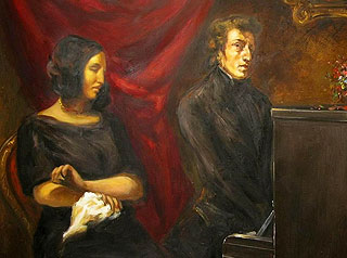 Delacroix George Sand és Chopin