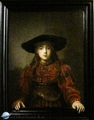 Rembrandt: Lány a képkeretben és Tudós az íróasztalnál 
