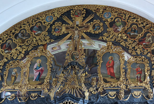 Eger Rác Szerb templom ikonosztáz részlet