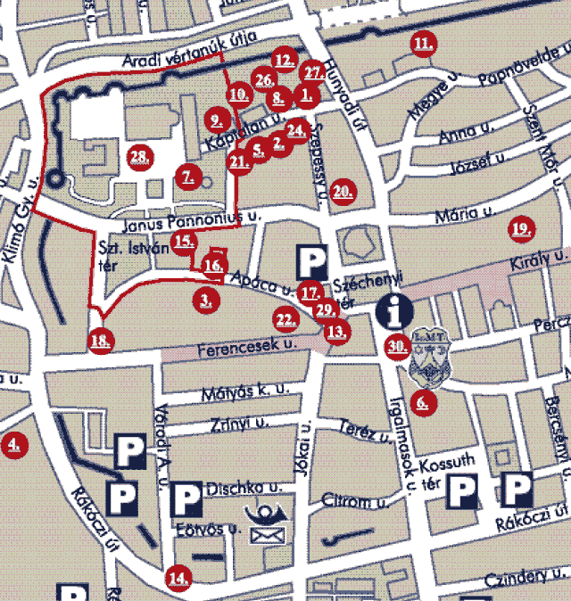 pécs látnivalók térkép Győrffy Árpád: Pécs, a családias nagyváros – 2006 | Útikalauz pécs látnivalók térkép