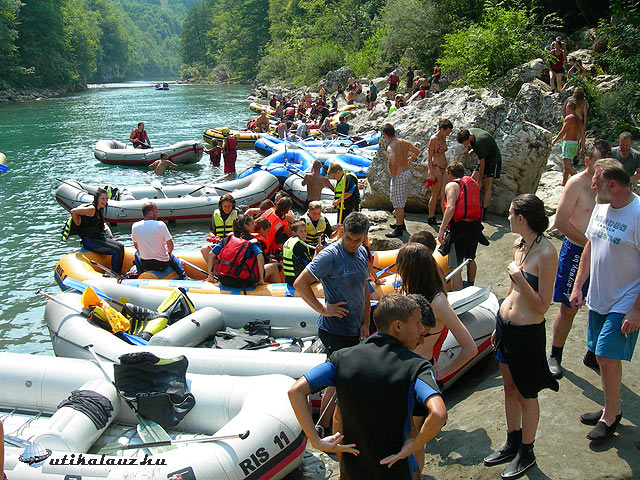 rafting pihenő