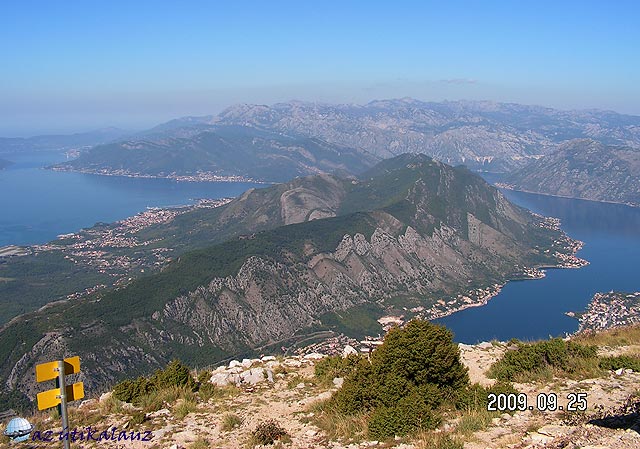 A Tivati és Kotori öböl Montenegró