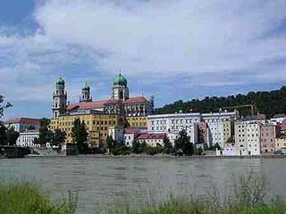 Passau az Inn torkolatától