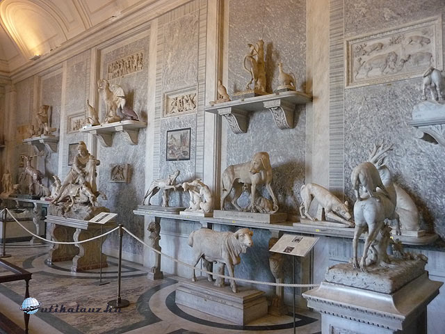 Vatikáni múzeumok Állatok terme a Pio-Clementinoban