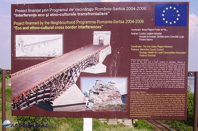 Duna - a Kis-Kazán-szoros Trajanus híd