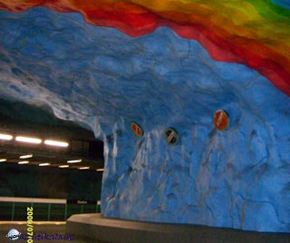 Metróállomás Stockholm