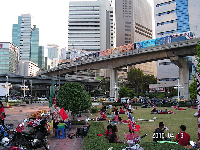 Tüntetők Bangkok
