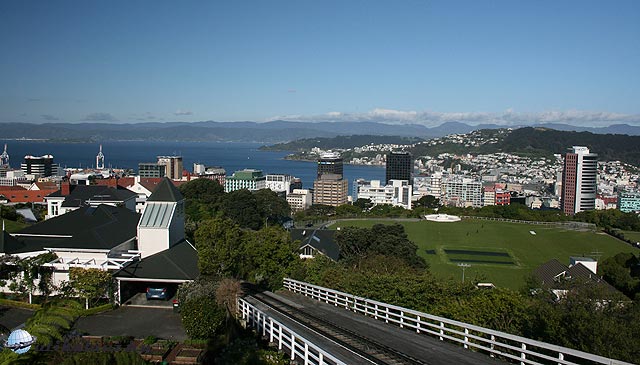 Wellington, Kilátás Botanikus kertből